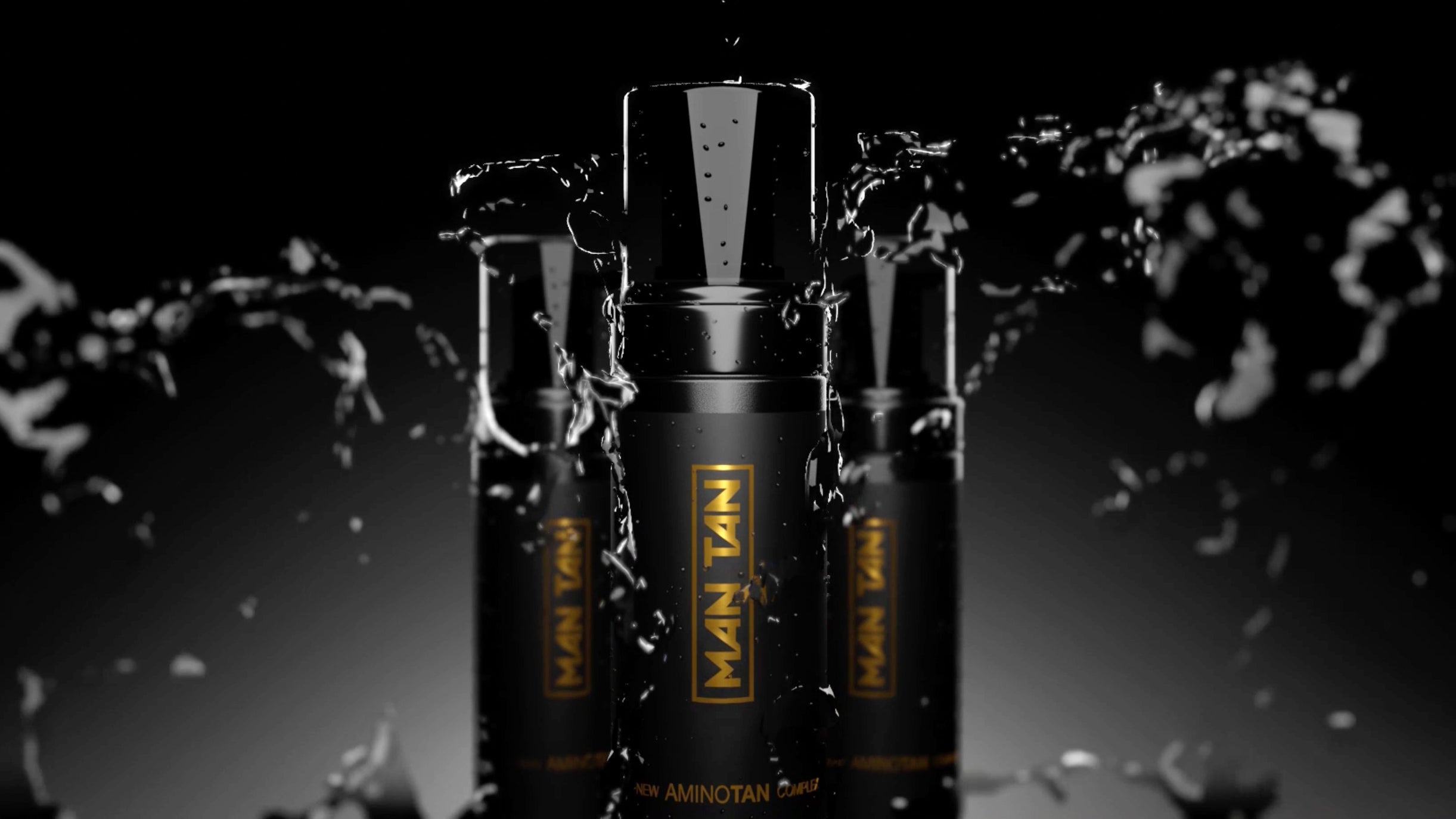MAN TAN AMINOTAN 200ML MOUSSE | Male Sunless Tanning Foam | Look and Feel Your Best | Best Male Tanning Product | Men's Self Tanning Products | MANTAN