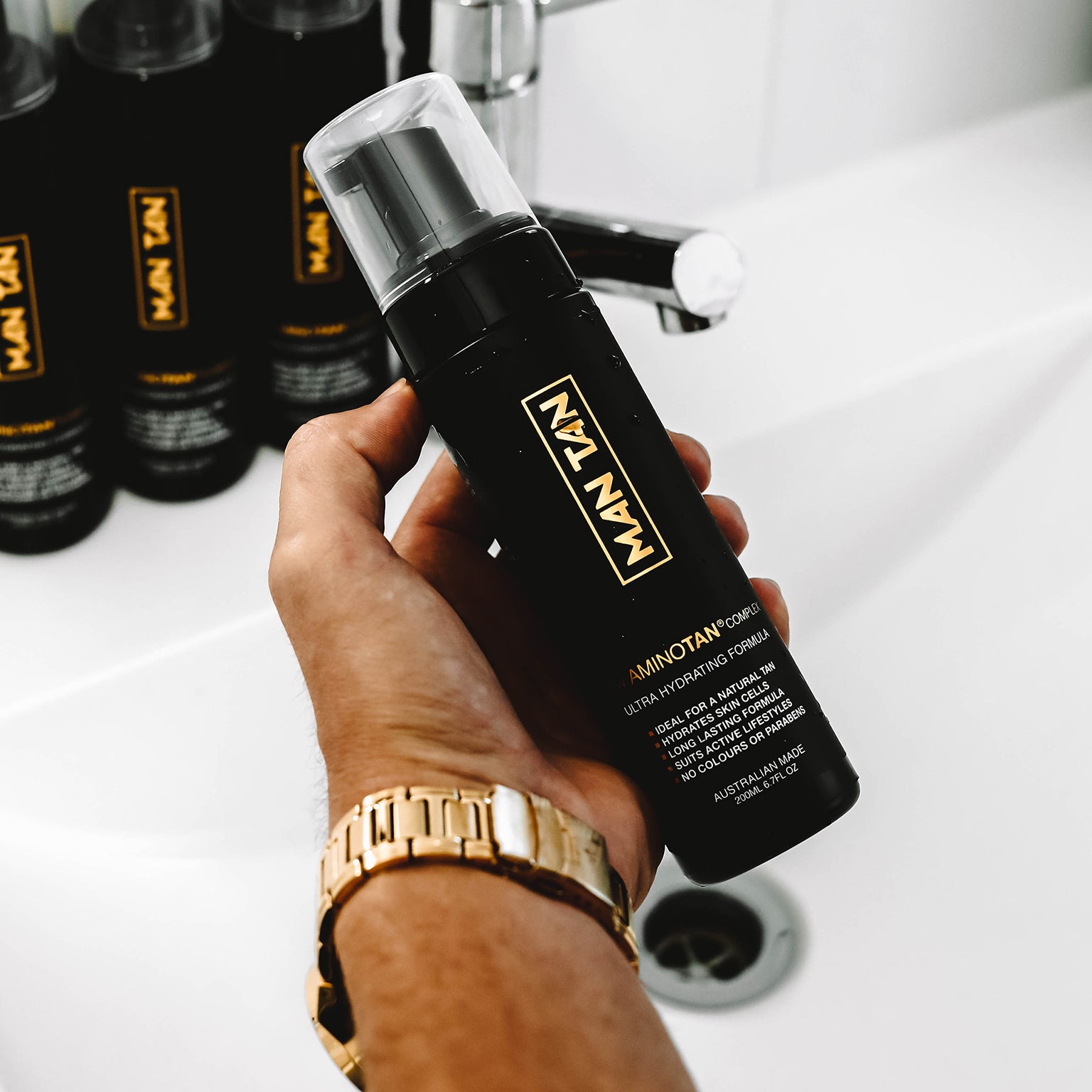 MAN TAN™ AMINOTAN MOUSSE TRIPLE BOTTLE PACK