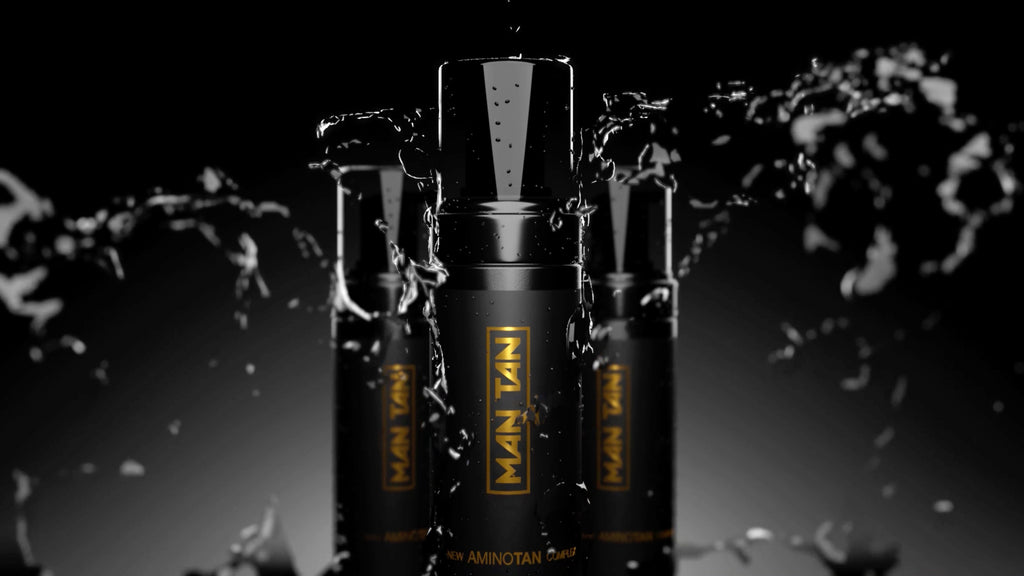 MAN TAN  AMINOTAN 200ML MOUSSE | Male Sunless Tanning Foam | Look and Feel Your Best | Best Male Tanning Product | Men's Self Tanning Products | MANTAN